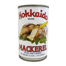 Load image into Gallery viewer, Hokkaido Mackerel in Oil Salt Added 5.5 oz. (155g)
