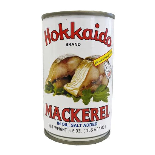 Hokkaido Mackerel in Oil Salt Added 5.5 oz. (155g)