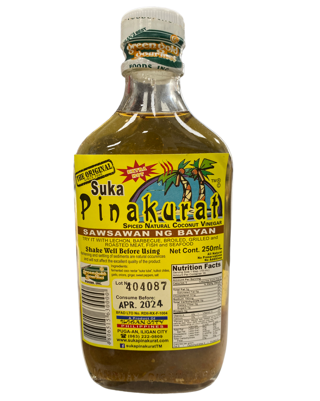 Pinakurat Spiced Vinegar (250ml)