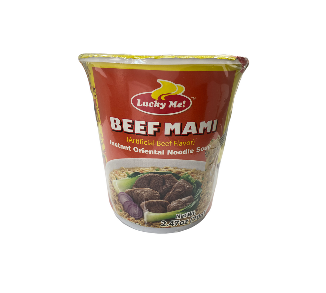 Lucky Me Instant Mami - Beef(cup) 70g