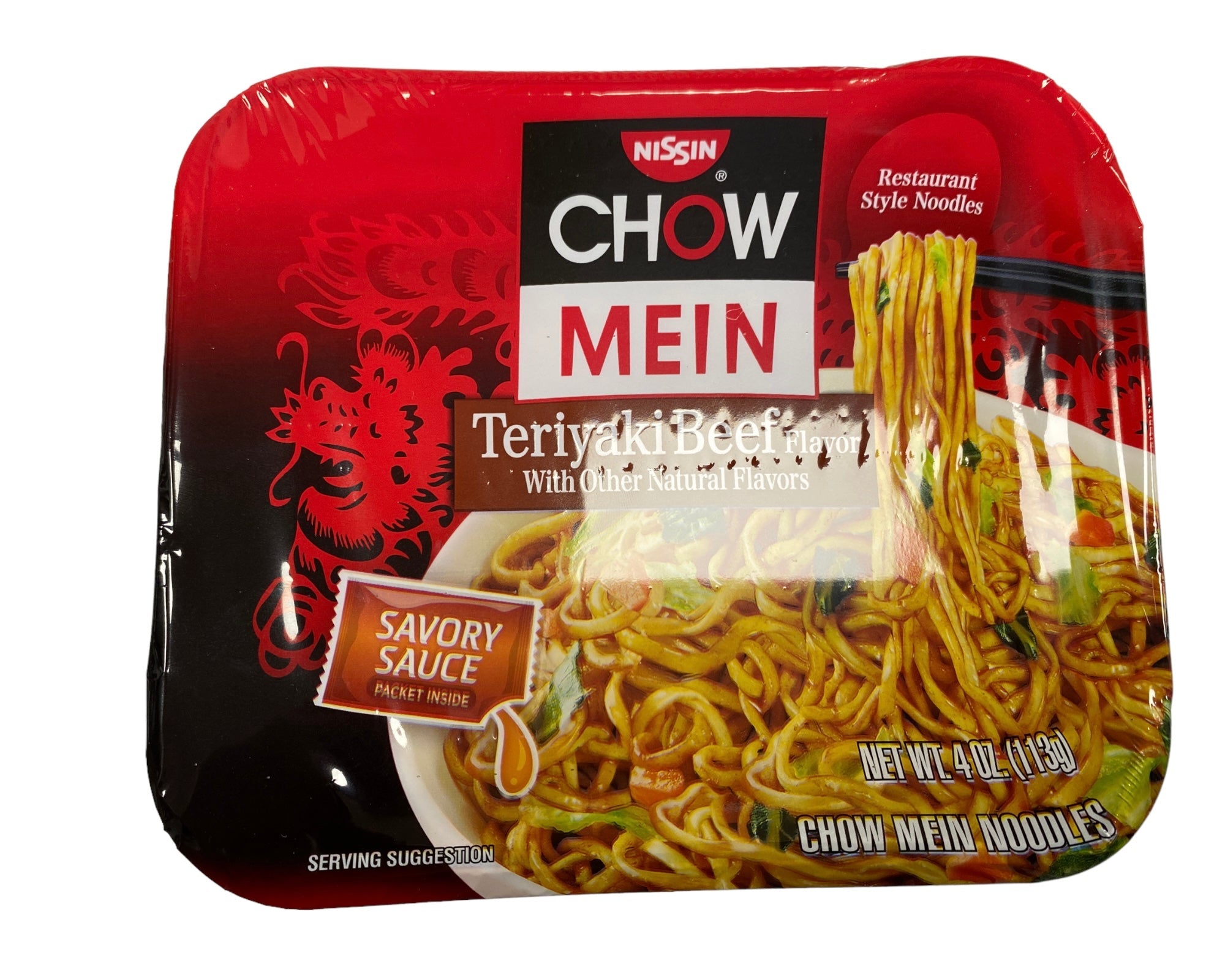 Nissin Chow Mein Teriyaki Beef Flavor Net Wt. 4 oz. (113g) – Pinoy Ako